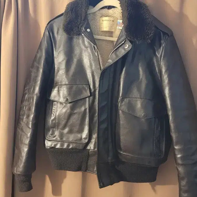 [BUNJANG] Schott NYC Leather Jacket with Fur Trim / Schott NYC Steerhide 가죽자켓