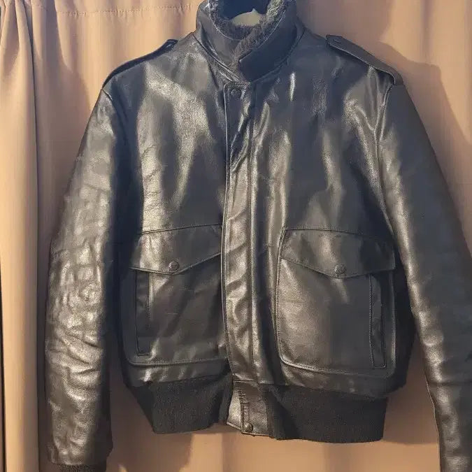 [BUNJANG] Schott NYC Leather Jacket with Fur Trim / Schott NYC Steerhide 가죽자켓