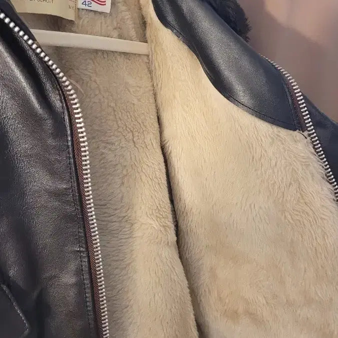 [BUNJANG] Schott NYC Leather Jacket with Fur Trim / Schott NYC Steerhide 가죽자켓