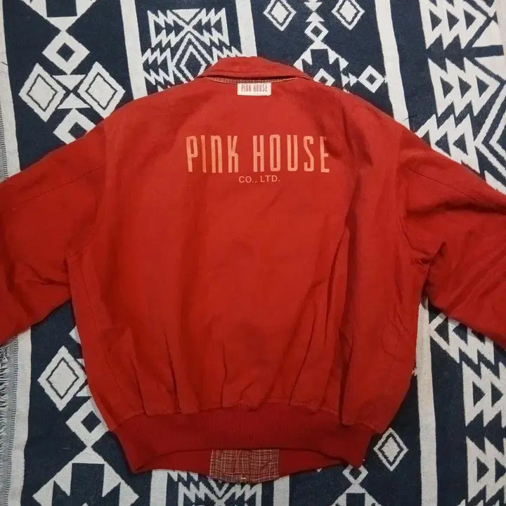 [BUNJANG] Pink House Pigment Red Inner Christmas Check Logo Arm Pocket Cotton G2 A1 / 리바이스 실버탭 연청워싱 루즈핏 블랭크탭 워터리스 청바지 데님팬츠 32