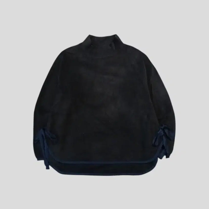 [BUNJANG] Uniqlo x White Mountaineering JP Black Navy Lining Unbalance Ribbon Jacket / 유니클로 X 화이트 마운티니어링 JP 블랙 네이비 라이닝 언발란스 리본