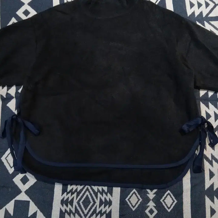 [BUNJANG] Uniqlo x White Mountaineering JP Black Navy Lining Unbalance Ribbon Jacket / 유니클로 X 화이트 마운티니어링 JP 블랙 네이비 라이닝 언발란스 리본