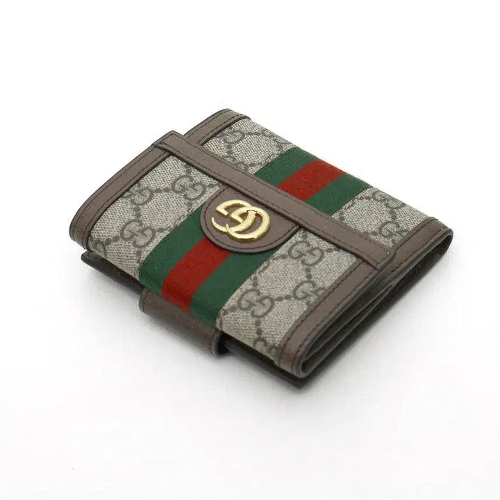 [BUNJANG] Gucci Ophidia GG Supreme Canvas Flap Wallet / 구찌 GG수프림 캔버스 오피디아 플랩 반지갑