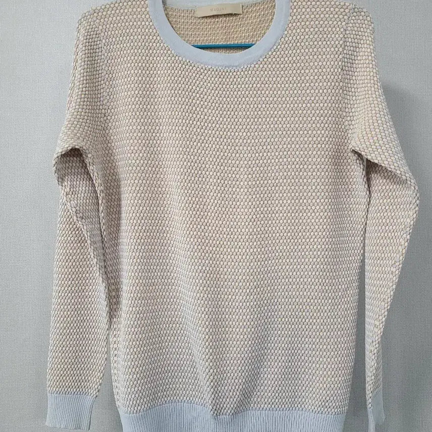 [BUNJANG] MAGJAY Ivory Knit Top / MAGJAY 라운드넥 니트 긴팔