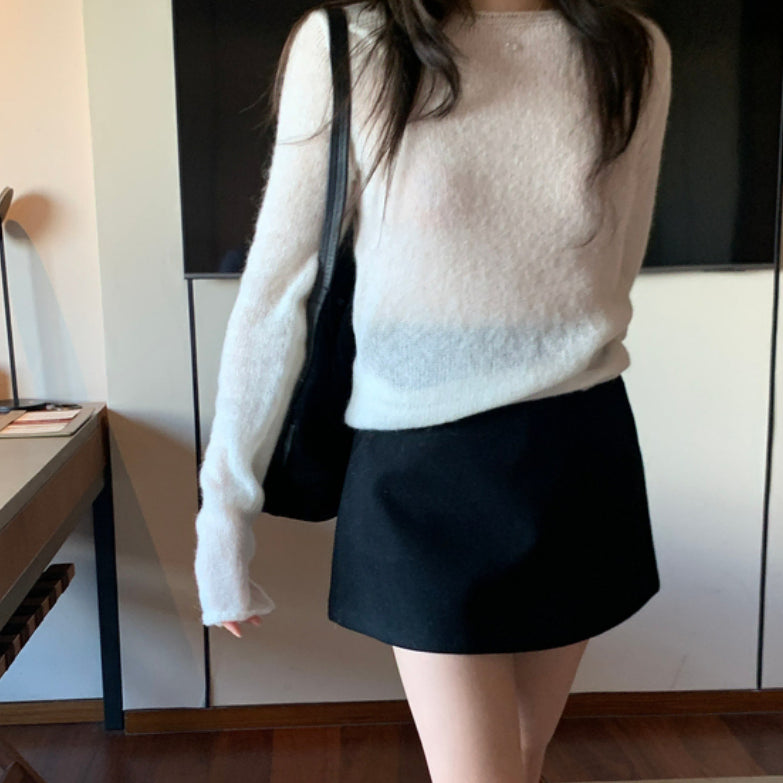 [BUNJANG] Miel Caryn Wool Skirt - Beige, Charcoal, Black / (새상품)미엘 캐린 울 스커트_베이지,차콜,블랙