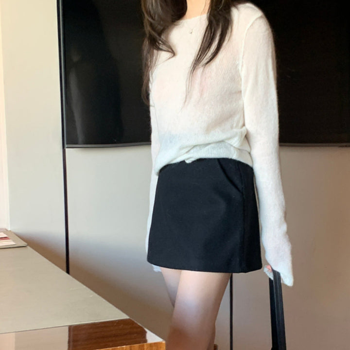[BUNJANG] Miel Caryn Wool Skirt - Beige, Charcoal, Black / (새상품)미엘 캐린 울 스커트_베이지,차콜,블랙