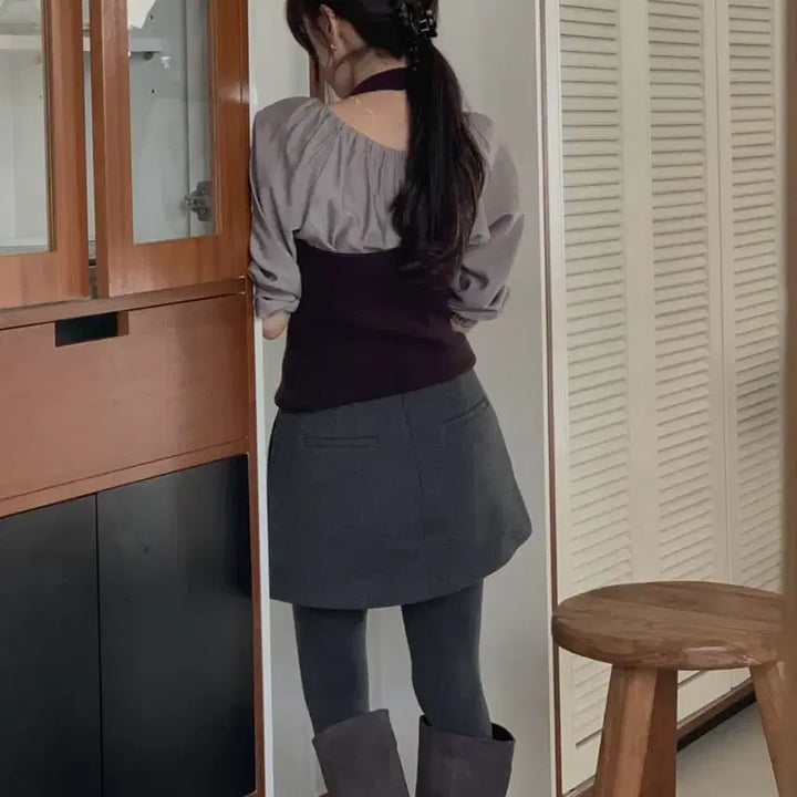 [BUNJANG] Miel Caryn Wool Skirt - Beige, Charcoal, Black / (새상품)미엘 캐린 울 스커트_베이지,차콜,블랙