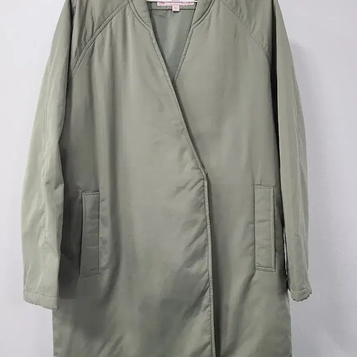 [BUNJANG] Paula Khaki Wrap Coat (Size 66) / 파울라 카키색 랩 코트 66