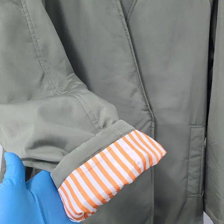 [BUNJANG] Paula Khaki Wrap Coat (Size 66) / 파울라 카키색 랩 코트 66