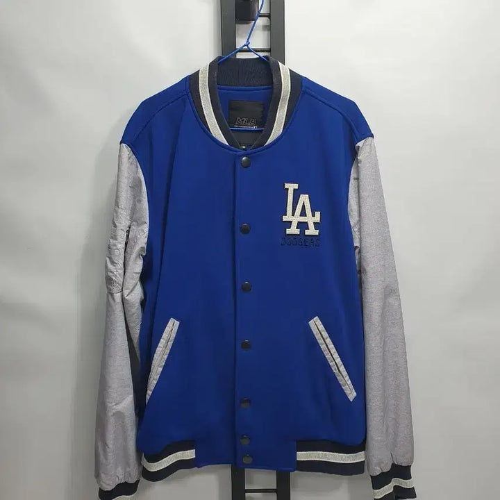 [BUNJANG] MLB LA Dodgers Varsity Jacket Stadium Jumper Blue (Size 100) / MLB 엠엘비 LA다저스 바시티 자켓 스타디움 점퍼 블루 100