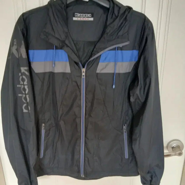 [BUNJANG] Kappa Hooded Windbreaker Black L / 카파 후드 바람막이 블랙 L 사이즈