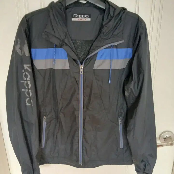 [BUNJANG] Kappa Hooded Windbreaker Black L / 카파 후드 바람막이 블랙 L 사이즈