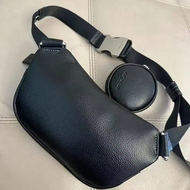 [BUNJANG] COACH Signature All Black Multi-Way Belt Bag / 코치 시그니처 올블랙 멀티 벨트