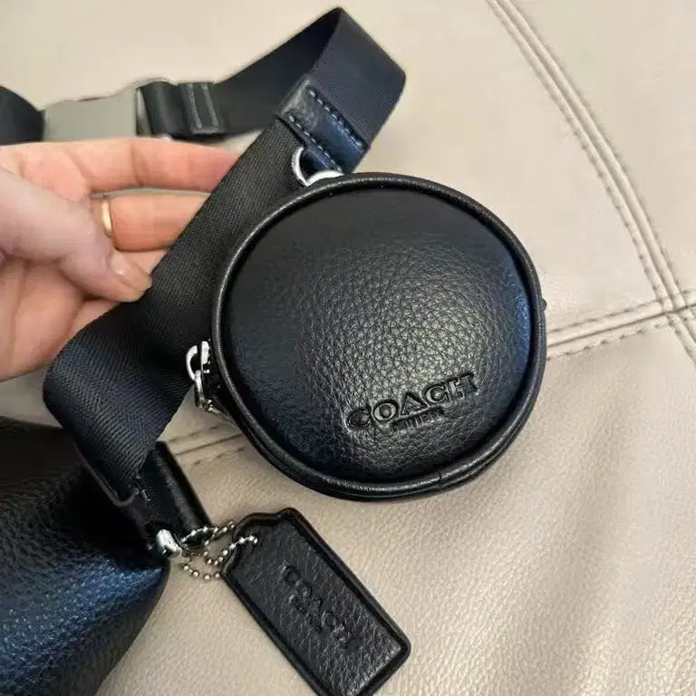 [BUNJANG] COACH Signature All Black Multi-Way Belt Bag / 코치 시그니처 올블랙 멀티 벨트