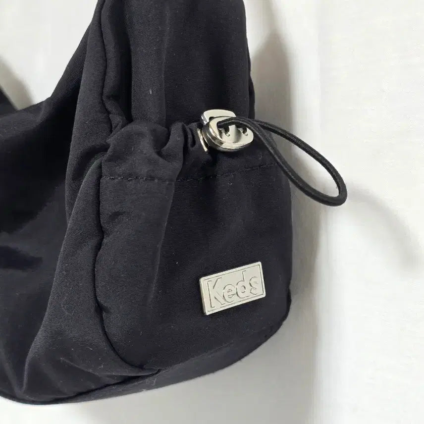 [BUNJANG] Keds Black Nylon Crossbody Shoulder Bag / 케즈 블랙 나일론 숄더백 크로스백 0316