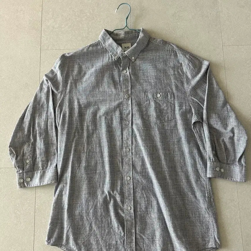 [SOLD OUT] NII 린넨 혼방 그레이 셔츠 XL