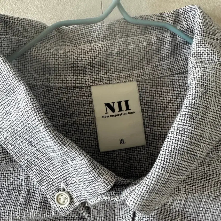 [SOLD OUT] NII 린넨 혼방 그레이 셔츠 XL