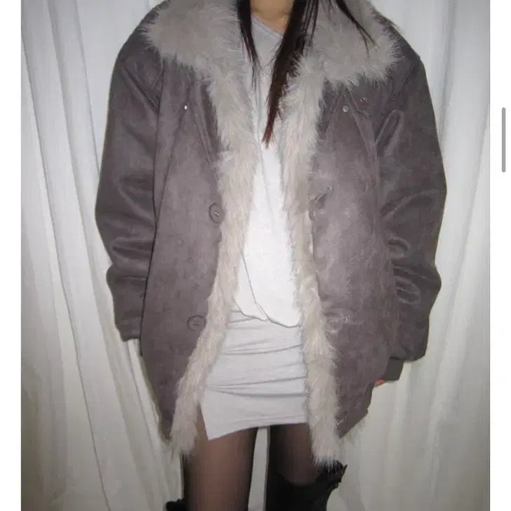 [BUNJANG] Rit Kim Senji Fur Mustang Jacket / 릿킴 센지 퍼 무스탕