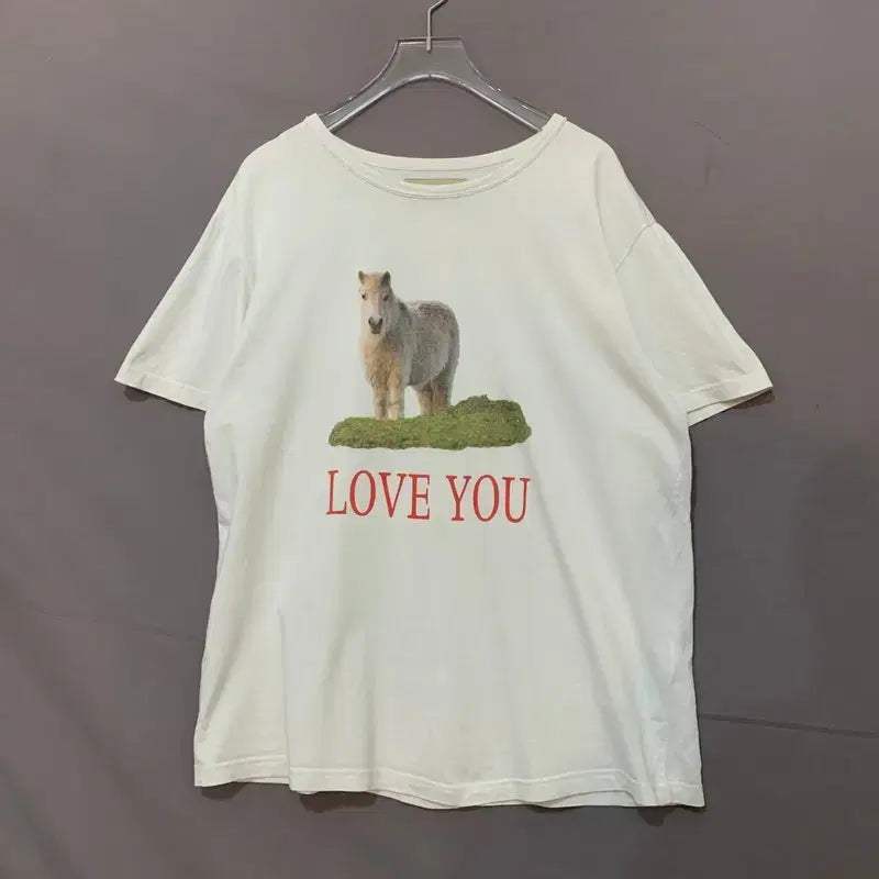 [BUNJANG] Matin Kim Love You Printed Oversized T-shirt / S MATIN KIM 마뗑킴 LOVE YOU 프린팅 오버핏 반팔티