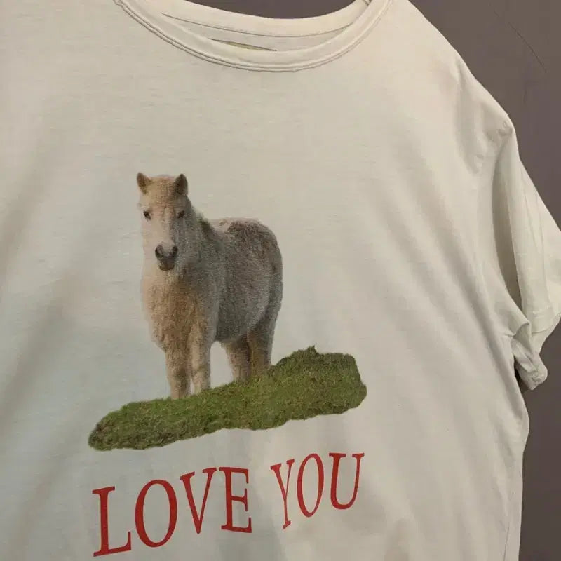 [BUNJANG] Matin Kim Love You Printed Oversized T-shirt / S MATIN KIM 마뗑킴 LOVE YOU 프린팅 오버핏 반팔티
