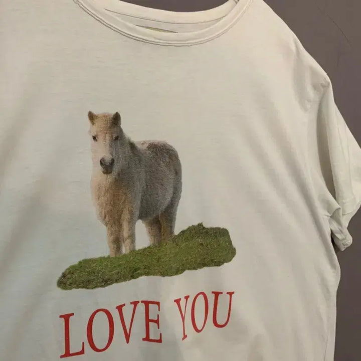 [BUNJANG] Matin Kim Love You Printed Oversized T-shirt / S MATIN KIM 마뗑킴 LOVE YOU 프린팅 오버핏 반팔티