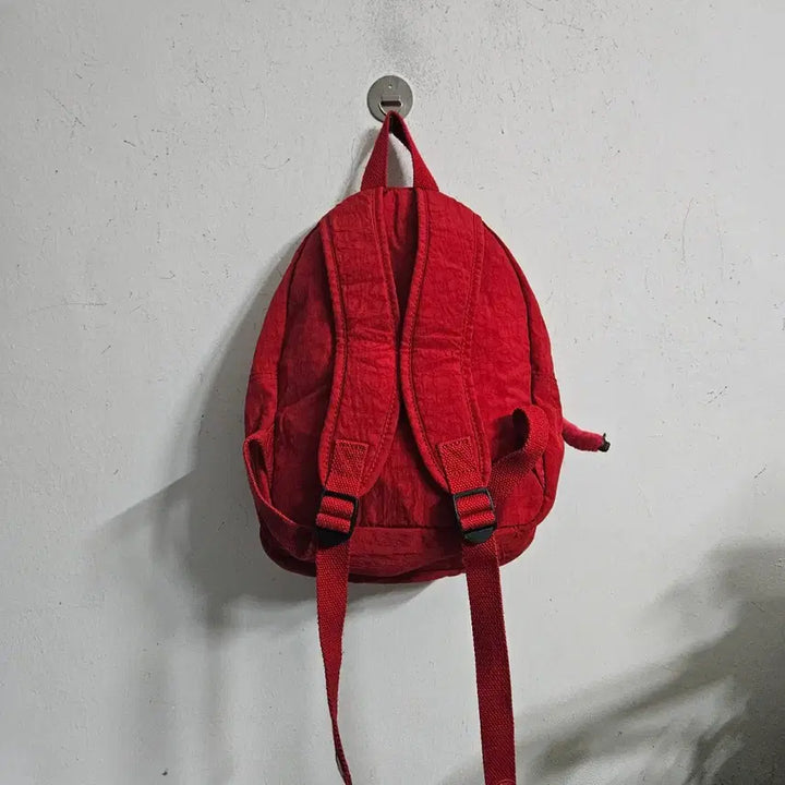 [BUNJANG] Kipling Red Backpack with Keychain / 키플링 빨간색 백팩 가방 + 키링 포함30-33