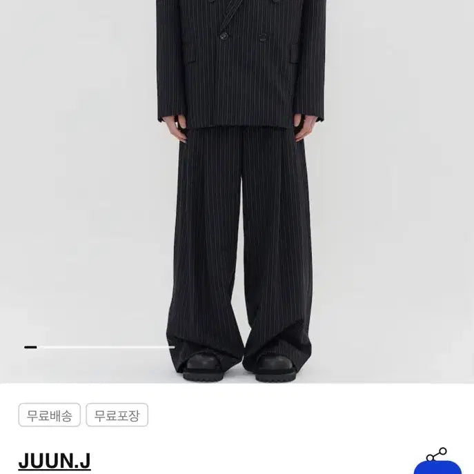 [SOLD OUT] 준지 블렌디드 울 스트라이프 재킷 48사이즈 새상품
