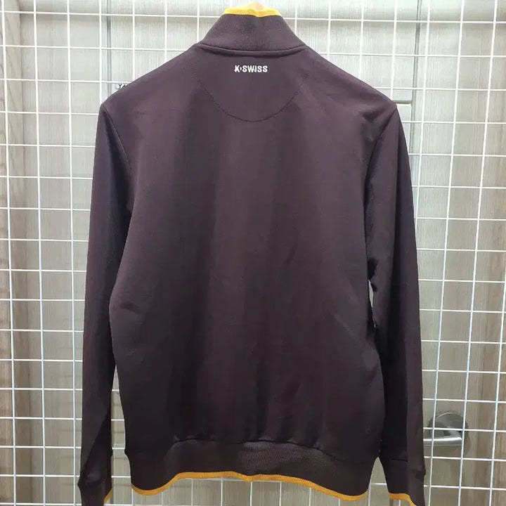 [BUNJANG] K-Swiss Track Jacket - Brown/White/Yellow / K-Swiss 케이스위스 트랙 자켓 브라운/화이트/옐로우