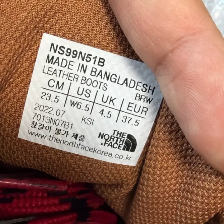 [BUNJANG] The North Face Leather Shoes 235 / (새상품) 노스페이스 천연 레더 가죽신발 235