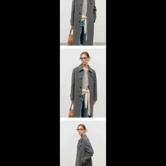 [BUNJANG] Dunst Gray Robe Coat / [던스트] 회색 로브 코트