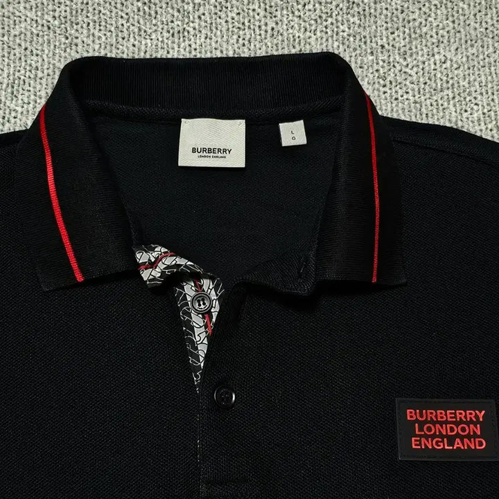 [BUNJANG] Burberry PK Logo Patch T-shirt / [L 시이즈] 정품 버버리 로고패치 PK 반팔티셔츠