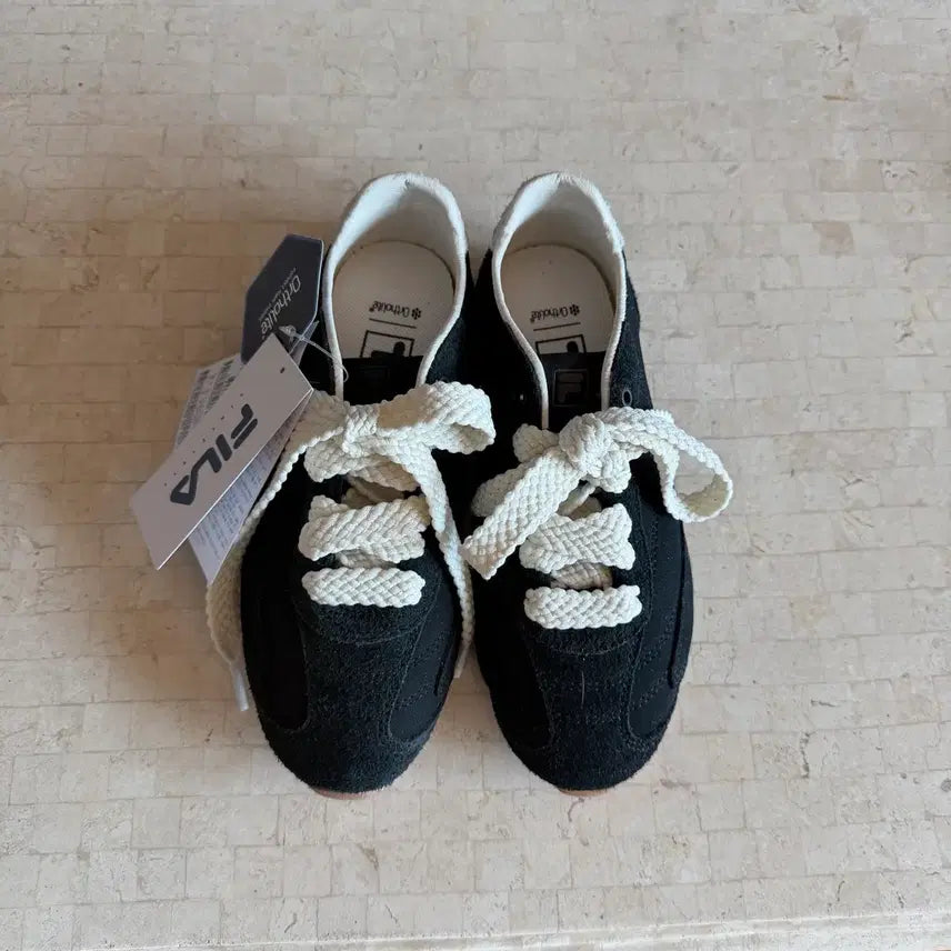 [BUNJANG] Fila Ritmo Sleek LX Black Sneakers / 휠라 리트모 슬릭 LX 블랙 미착용 새상품