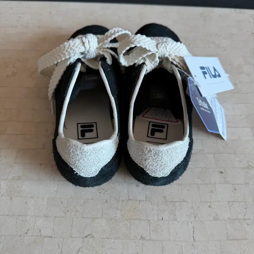 [BUNJANG] Fila Ritmo Sleek LX Black Sneakers / 휠라 리트모 슬릭 LX 블랙 미착용 새상품