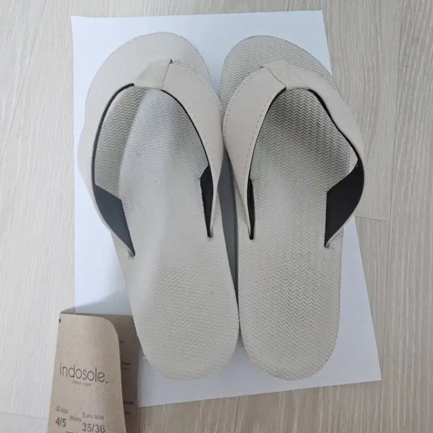 [BUNJANG] Indosole Platform Flip-Flops Cream US 4-5 / 발리여행 필수품 인도솔 indosole 통굽쪼리 크림컬러 Us 4-5사이