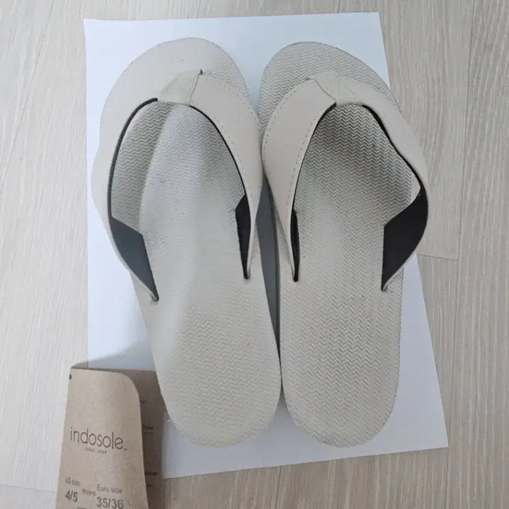 [BUNJANG] Indosole Platform Flip-Flops Cream US 4-5 / 발리여행 필수품 인도솔 indosole 통굽쪼리 크림컬러 Us 4-5사이