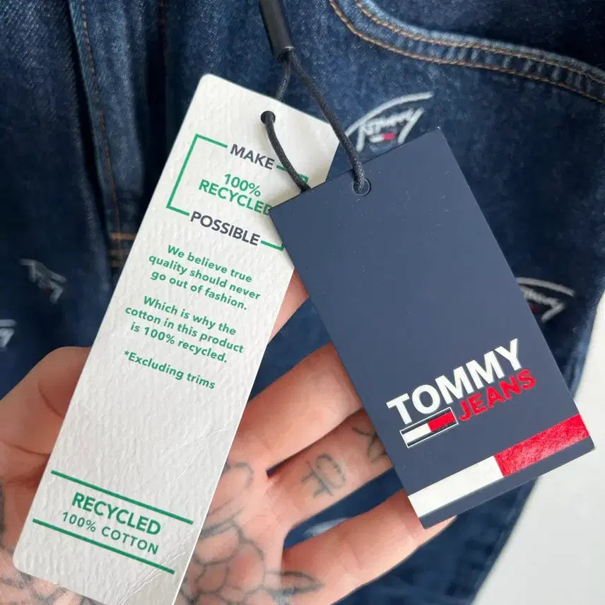 [BUNJANG] Tommy Jeans Mom Jeans EU 29 / [새상품] 토미 진스 맘진, 태그 포함, 진청, EU 29