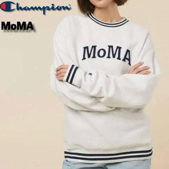 [BUNJANG] Champion MOMA Unisex Crewneck Sweatshirt / 챔피온 champion MOMA 모마 남녀공용 맨투맨 판매합니다