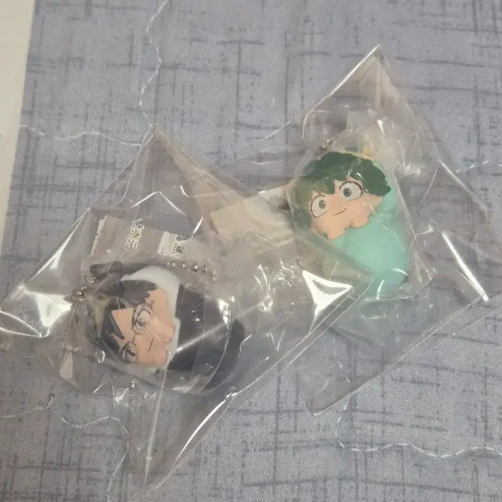 [BUNJANG] My Hero Academia Midoriya and Iida Bundle Set Keyring / 나의 히어로 아카데미아 포대기 키링 가챠 미도리야 이이다 일괄
