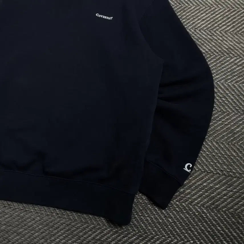 [BUNJANG] Covernat Small Embroidered Logo Oversized Sweatshirt Navy XL / 커버낫 스몰 자수로고 박시핏 스웻 맨투맨 네이비y 4766