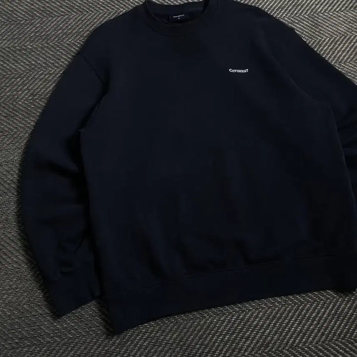 [BUNJANG] Covernat Small Embroidered Logo Oversized Sweatshirt Navy XL / 커버낫 스몰 자수로고 박시핏 스웻 맨투맨 네이비y 4766