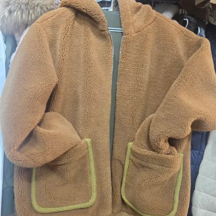 [BUNJANG] Plastic Island Sherpa Reversible Hooded Jacket / 플라스틱 아일랜드 뽀글이 양면후드 집업 자켓