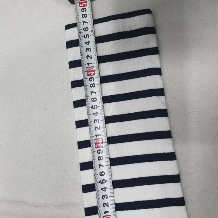 [BUNJANG] Lucky Chouette Striped Long Sleeve Dress / 럭키슈에뜨 원피스 스트라이프 롱슬리브 네이비