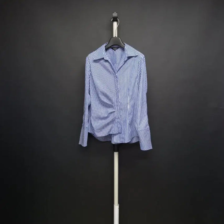[BUNJANG] Jessi New York Cobalt Blue Striped Blouse / 제시뉴욕 춘하추 긴팔 블라우스 66.55
