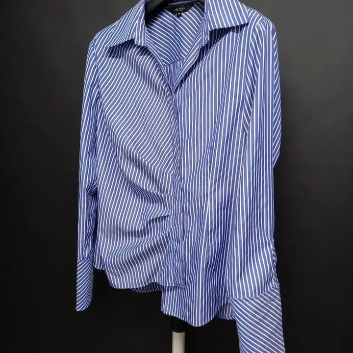 [BUNJANG] Jessi New York Cobalt Blue Striped Blouse / 제시뉴욕 춘하추 긴팔 블라우스 66.55