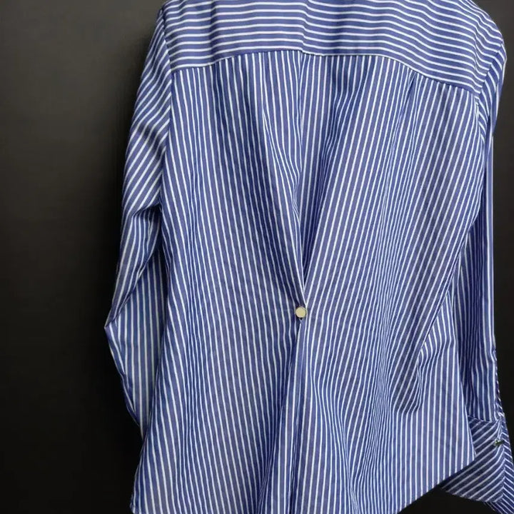 [BUNJANG] Jessi New York Cobalt Blue Striped Blouse / 제시뉴욕 춘하추 긴팔 블라우스 66.55