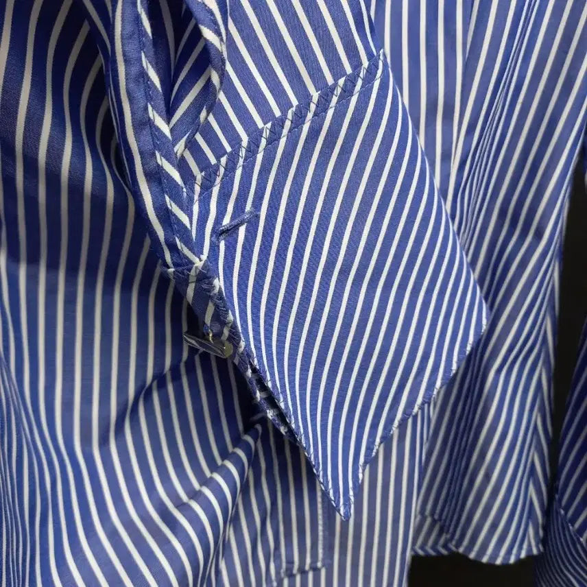[BUNJANG] Jessi New York Cobalt Blue Striped Blouse / 제시뉴욕 춘하추 긴팔 블라우스 66.55
