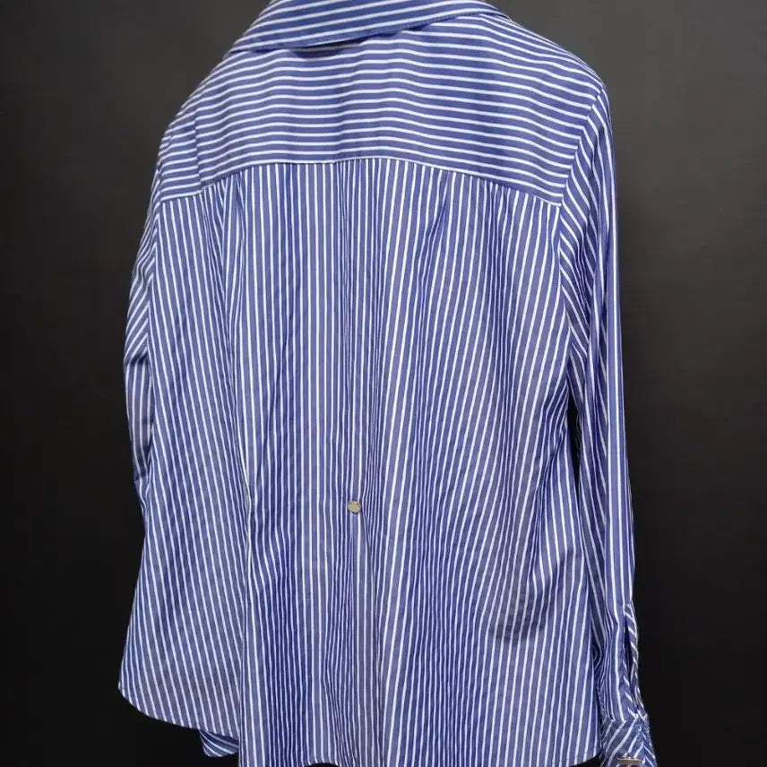 [BUNJANG] Jessi New York Cobalt Blue Striped Blouse / 제시뉴욕 춘하추 긴팔 블라우스 66.55