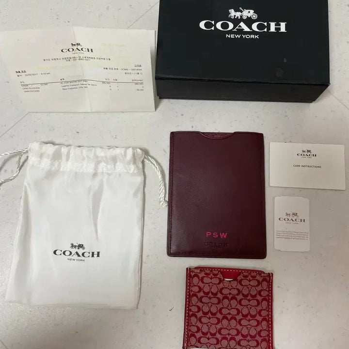 [SOLD OUT] 코치 여권지갑 &amp; 코치 카드지갑+손거울 세트(풀세트)