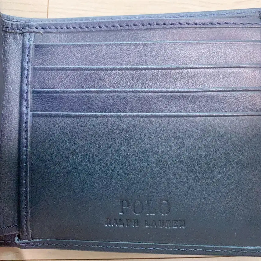 [BUNJANG] Polo Ralph Lauren Bear Leather Bifold Wallet / 폴로 랄프로렌 베어 레더바이 폴드 지갑