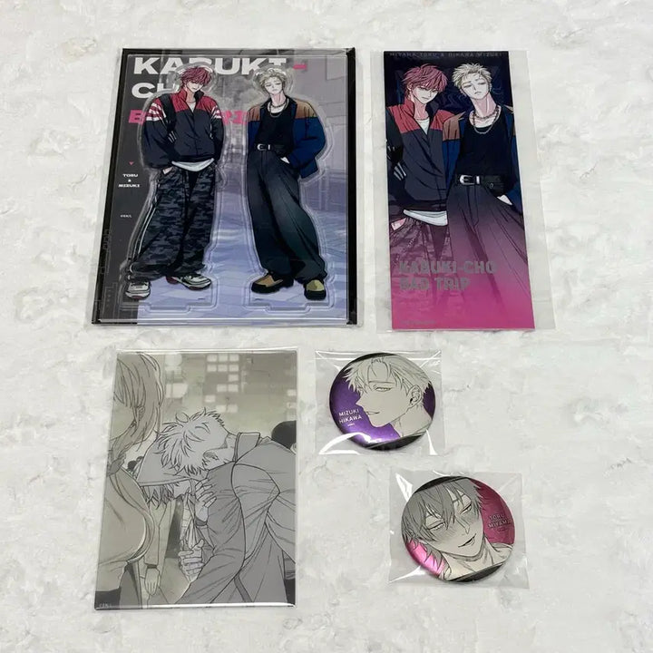[SOLD OUT] (일괄 가격) 가부키초 배드트립 미즈키 토오루 아크릴 뱃지 카드 등